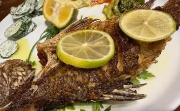 غذای دریایی رستوران دارچین کیش