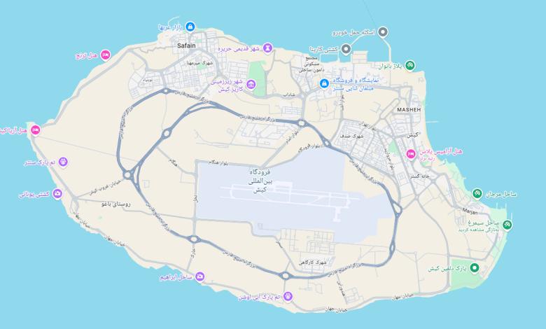 معرفی سواحل کیش با امکانات