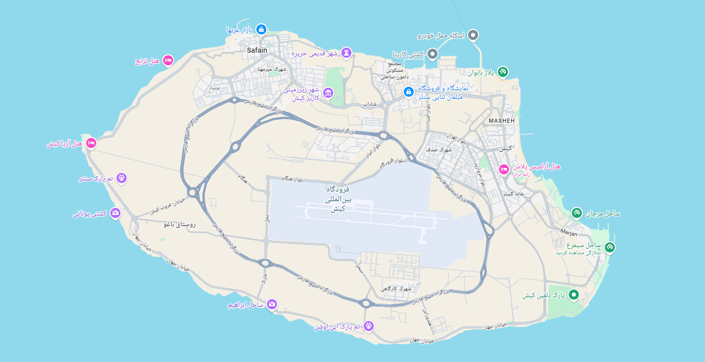 سواحل کیش: معرفی و بررسی بهترین ساحل‌ها